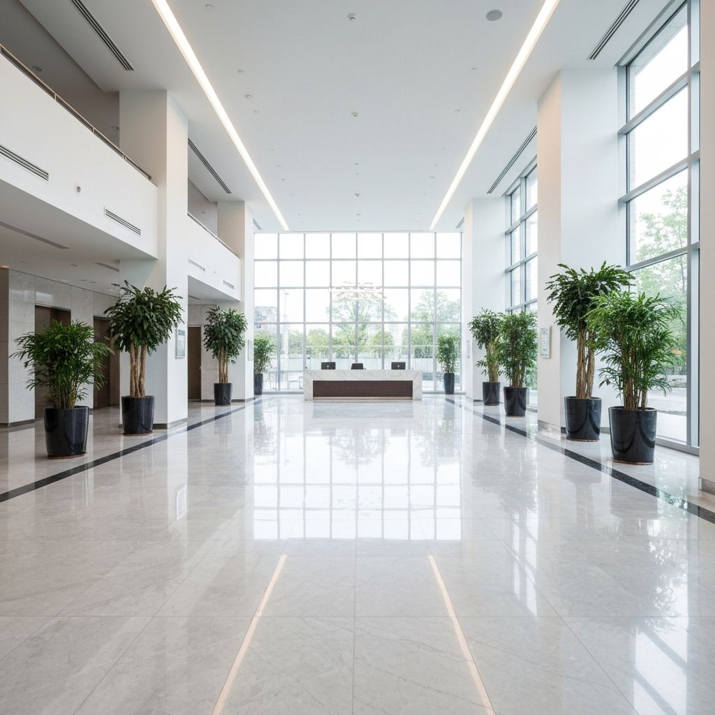 Saubere Empfangshalle