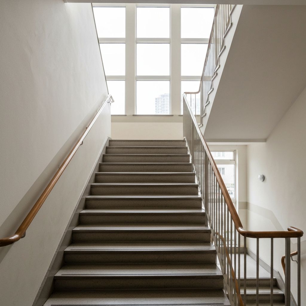 Treppenhaus nach Reinigung